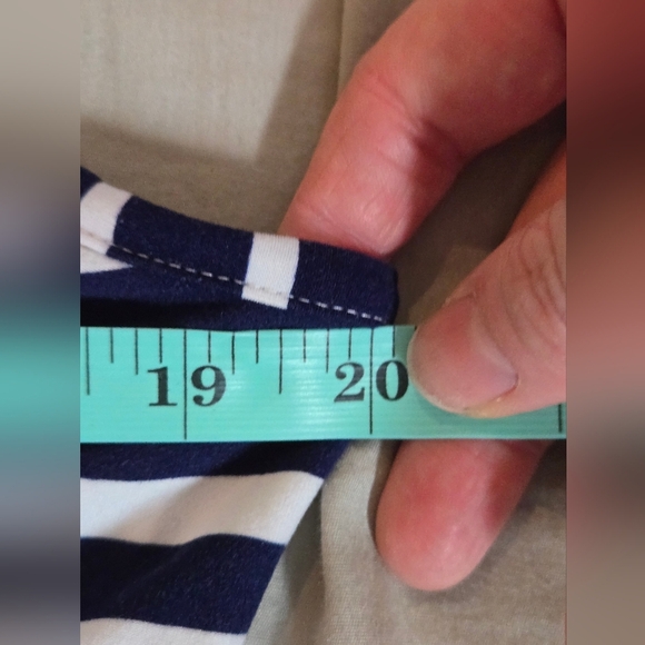 ☀️2/$10☀️Striped Navy and White Maxi Dress - Picture 6 of 8